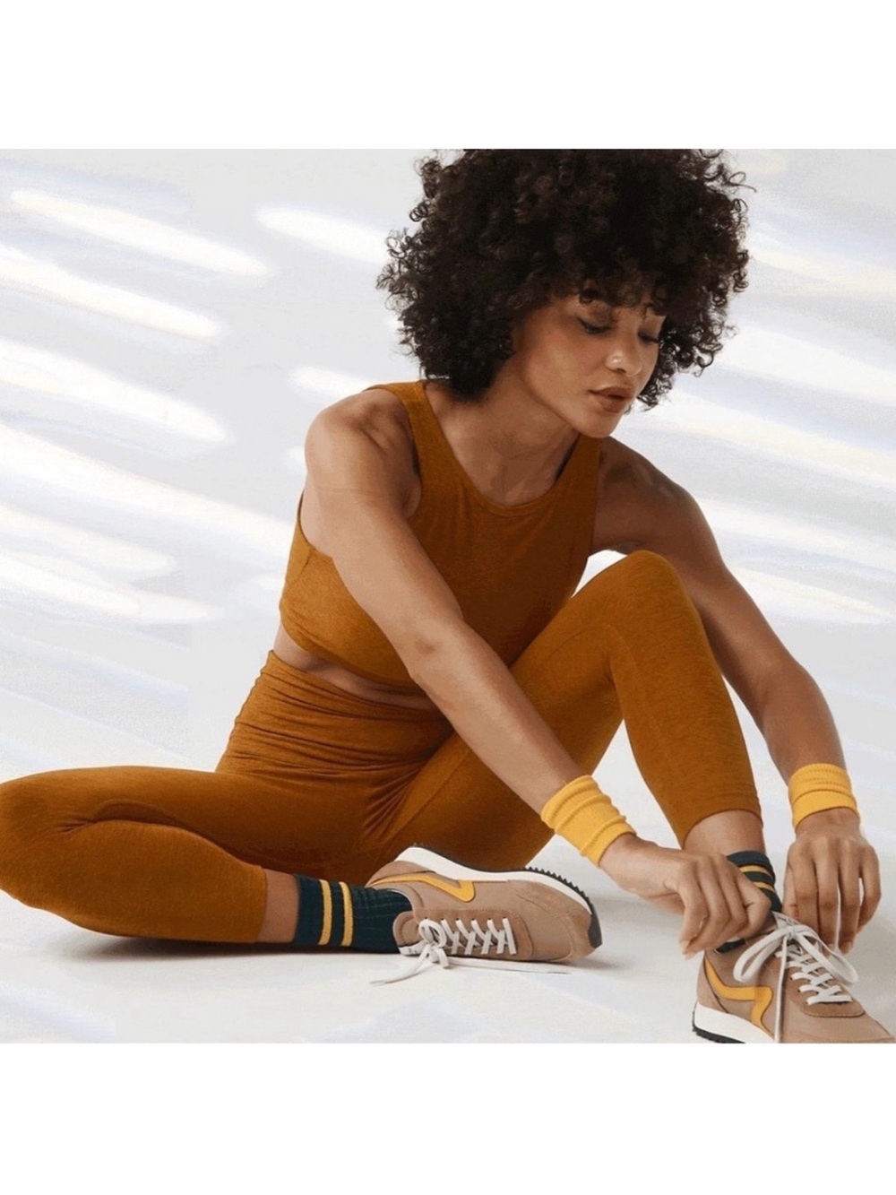 BEYOND YOGA Spacedye Caught In The Midi High Waisted Legging Clove Brown S - Picture 2 of 7